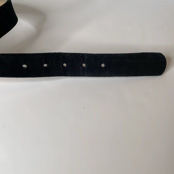 Kenneth Cole New York Belt Black Suede Leather Belt - Picture 4 of 11